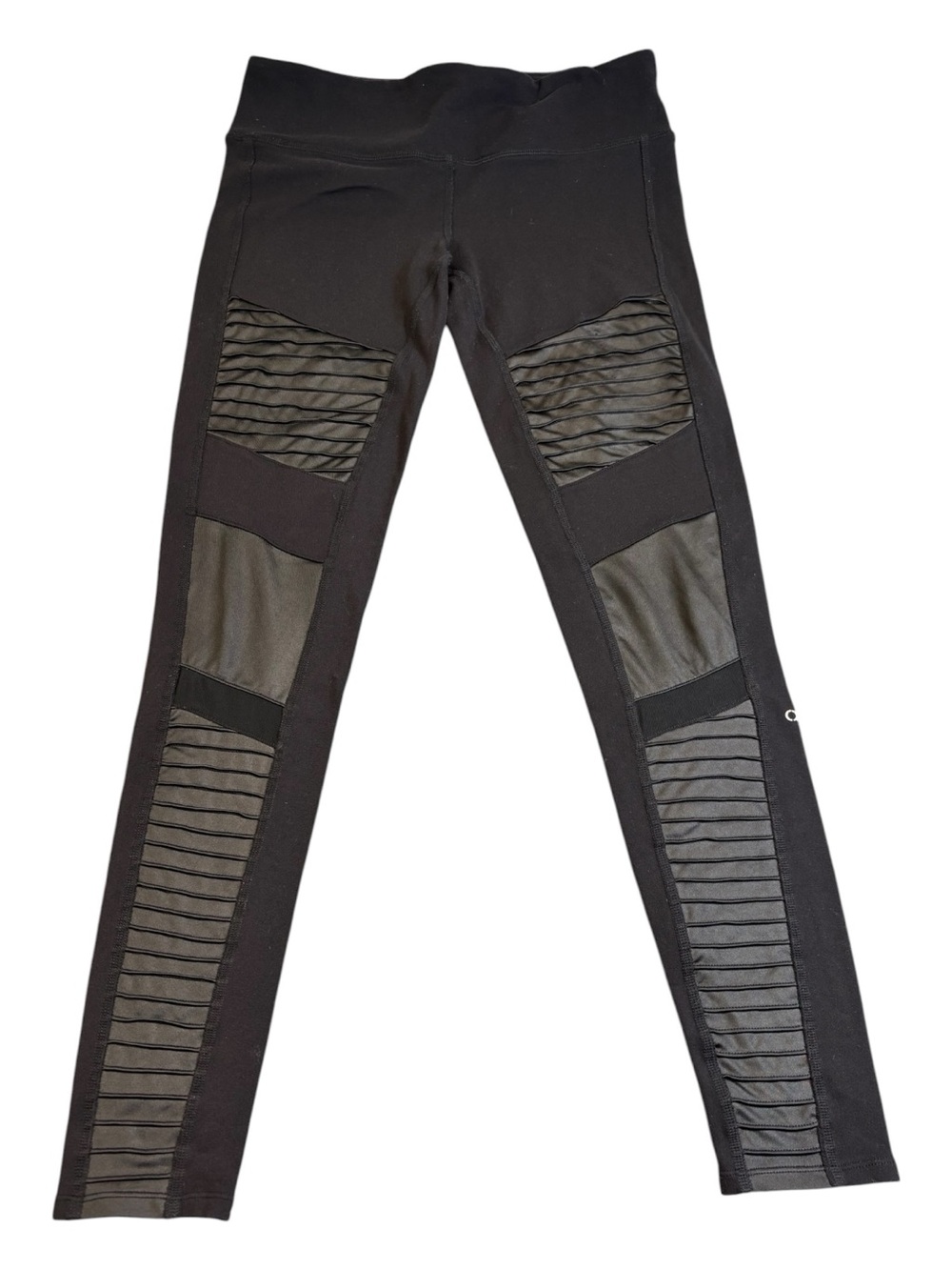 ALO Yoga Moto Leggings Black High Waist Women’s Medium EUC